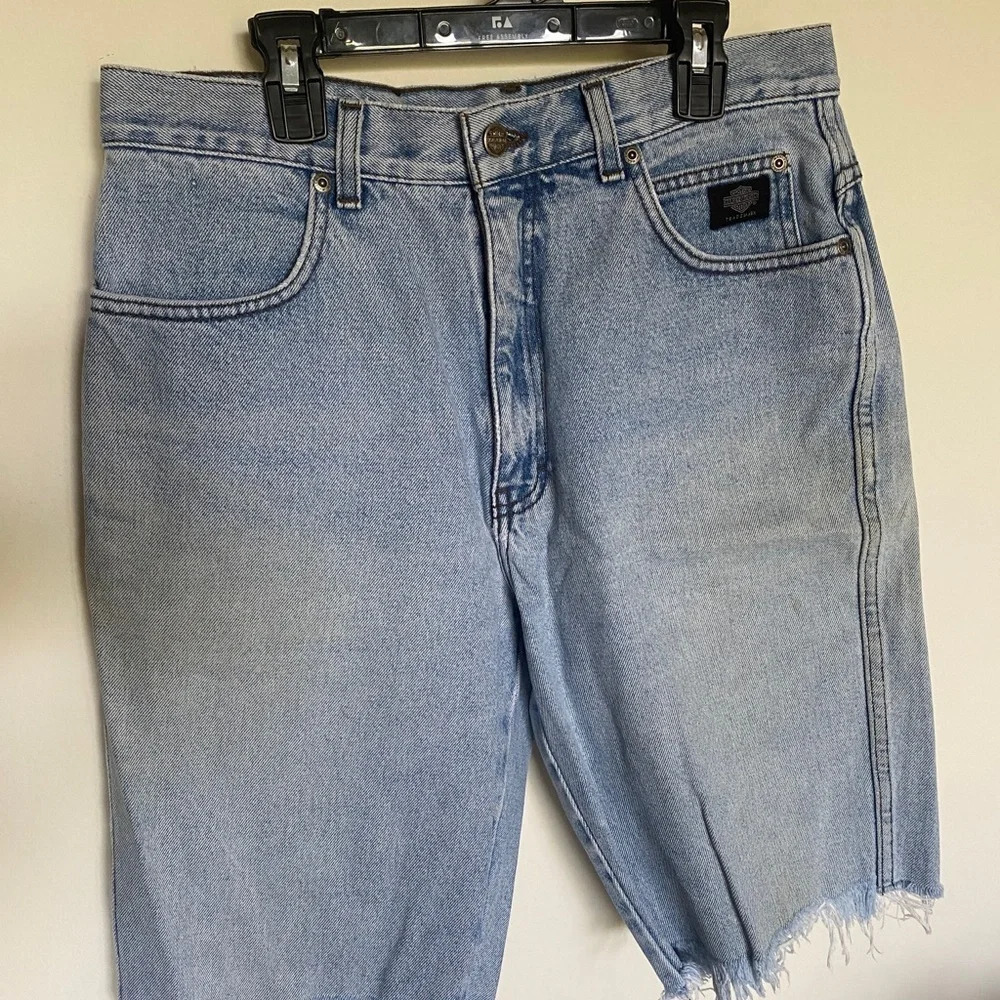 Vintage Denim Harley Davidson Biker Shorts - size 10